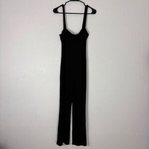 Reformation Jeans Women's Black Ribbed Tank Top Pants Jumpsuit Size Medium